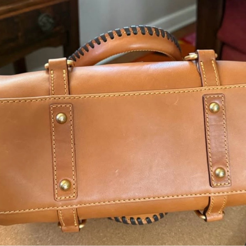 Dooney & Bourke Florentine Satchel Mini Bag with signature Interior. - Picture 6 of 13